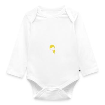 Jamais sans ma blonde - Body Bébé bio manches longues - blanc - Devant