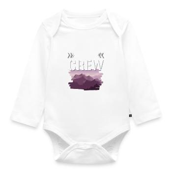 Swiss Party Crew - Baby Bio-Langarm-Body - Weiß - Vorne