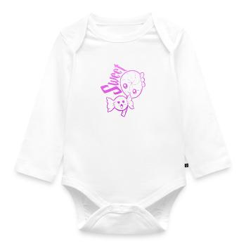 SWEET - sweet lollipop kawaii - Organic Longsleeve Baby Bodysuit - white - Front