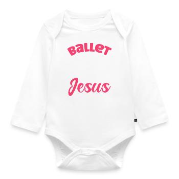 Ballet Dance Ballet Dance Ballerina Gift - Organic Longsleeve Baby Bodysuit - white - Front