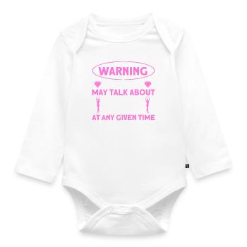 Ballerina Ballet Girl Ballet Dancer - Organic Longsleeve Baby Bodysuit - white - Front