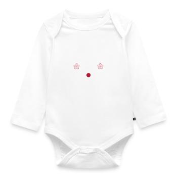 Japon - Body Bébé bio manches longues - blanc - Devant