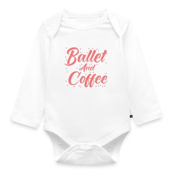 Ballet Dancer Ballet Dance Ballet Girls - Organic Longsleeve Baby Bodysuit - white - Front