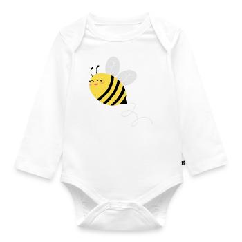 Honig Bienen Imker Kind Insekt Natur Süß Baby - Baby Bio-Langarm-Body - Weiß - Vorne