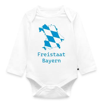 Bayern - Baby Bio-Langarm-Body - Weiß - Vorne