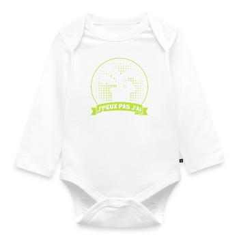 Hobbygärtner Schrebergarten Gärtner Geschenk - Baby Bio-Langarm-Body - Weiß - Vorne