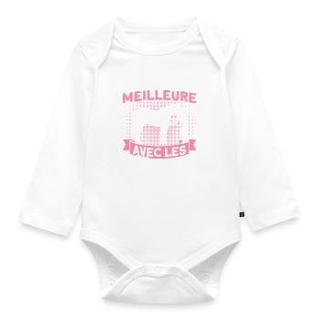 Reiten Reiter Reiterin Geschenk - Baby Bio-Langarm-Body - Weiß - Vorne