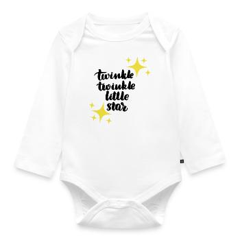 Dictons de bébé mignons vêtements de bébé Vêtements pour enfants - Body Bébé bio manches longues - blanc - Devant