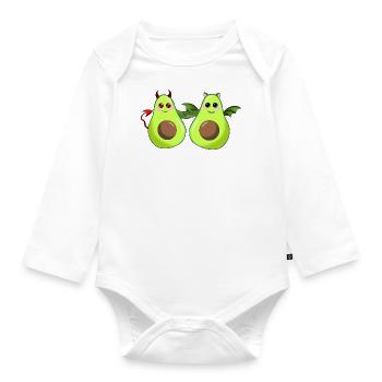 Amis de l’avocat - Body Bébé bio manches longues - blanc - Devant