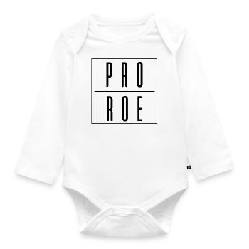 Womens Rights Roe v Wade Reproductive Rights 1973 - Organic Longsleeve Baby Bodysuit - white - Front