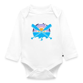 Rowers Team Rowing Rowing Gift - Organic Longsleeve Baby Bodysuit - white - Front