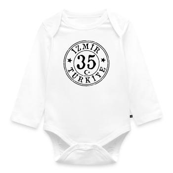 Izmir 35 Vintage - Organic Longsleeve Baby Bodysuit - white - Front