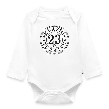 Elazig 23 Vintage - Baby Bio-Langarm-Body - Weiß - Vorne