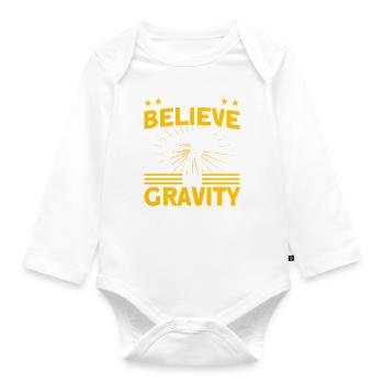 Pole Vault Athletics Jumping Gift - Organic Longsleeve Baby Bodysuit - white - Front