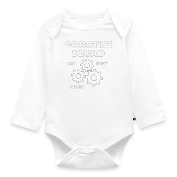 Robotics Squad Ingénierie de - Body Bébé bio manches longues - blanc - Devant