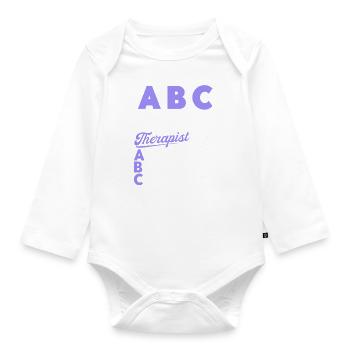 Intensivpflege Eingetragene Respirotäre Therapeuti - Baby Bio-Langarm-Body - Weiß - Vorne