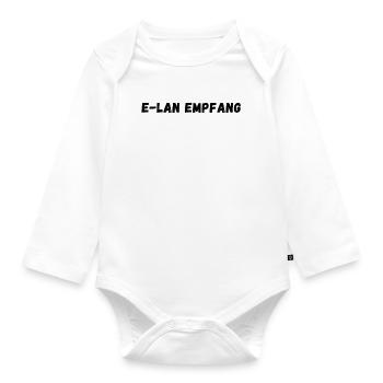 Mein ELAN Empfang ist heute ziemlich schlecht WLAN - Baby Bio-Langarm-Body - Weiß - Vorne