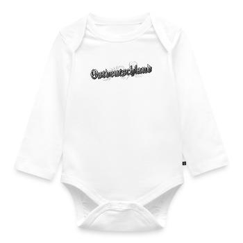 East Germany Vintage Look Rustic - Organic Longsleeve Baby Bodysuit - white - Front