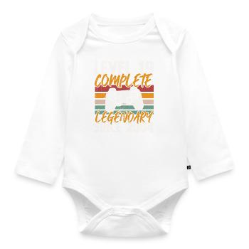 Birthday Gift, Level 19 Complete 2004 - Organic Longsleeve Baby Bodysuit - white - Front