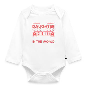 Fußball Mama Sportfan Fußball Geschenk - Baby Bio-Langarm-Body - Weiß - Vorne