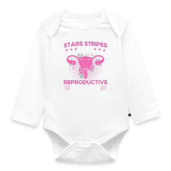 Women's rights Gender equality - Organic Longsleeve Baby Bodysuit - white - Front