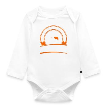 Agent immobilier Agent immobilier Cadeau - Body Bébé bio manches longues - blanc - Devant