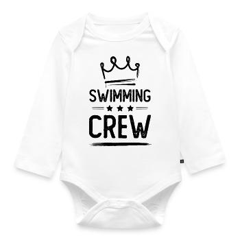 Swimming Crew - Organic Longsleeve Baby Bodysuit - white - Front