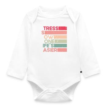 Geschiedene Ex Partner Geschieden Geschenk - Baby Bio-Langarm-Body - Weiß - Vorne