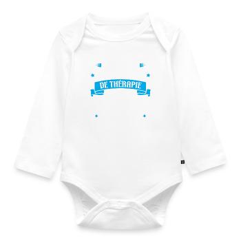 Pas besoin de thérapie, besoin de mon camping-car - Body Bébé bio manches longues - blanc - Devant