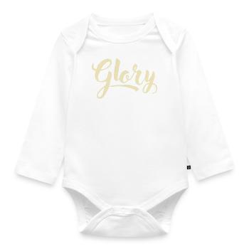 Glory 1 - Baby Bio-Langarm-Body - Weiß - Vorne