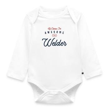 Welder Job Profession - Organic Longsleeve Baby Bodysuit - white - Front