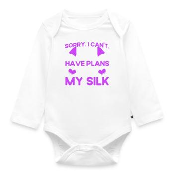 Aerial Yoga Gymnasts Aerial Silk Aerial Yoga W - Organic Longsleeve Baby Bodysuit - white - Front
