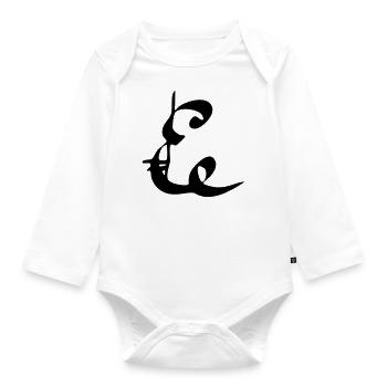 E - Body Bébé bio manches longues - blanc - Devant