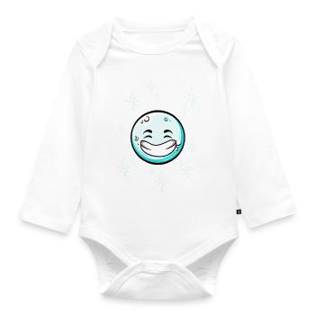 Snowball #9/9 - Organic Longsleeve Baby Bodysuit - white - Front