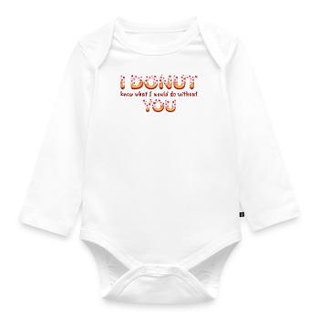 I donut know what i would do without you - Body Bébé bio manches longues - blanc - Devant
