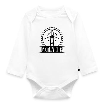 Got Wind Loves Renewable Energy Turbine Technician - Baby Bio-Langarm-Body - Weiß - Vorne