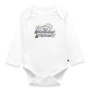 Schneeflocken sind die Schmetterlinge des Winters - Baby Bio-Langarm-Body - Weiß - Vorne