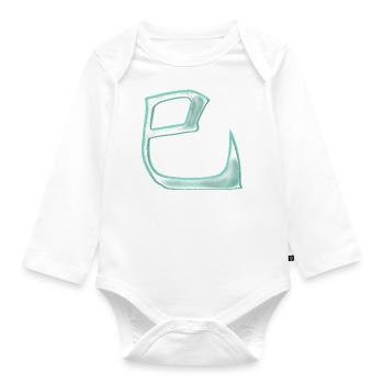 Snake - In Japanese / Zodiac Sign - Organic Longsleeve Baby Bodysuit - white - Front