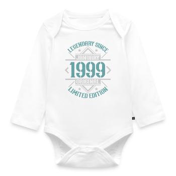 Legendary since January 1999 limited edition - Organic Longsleeve Baby Bodysuit - white - Front