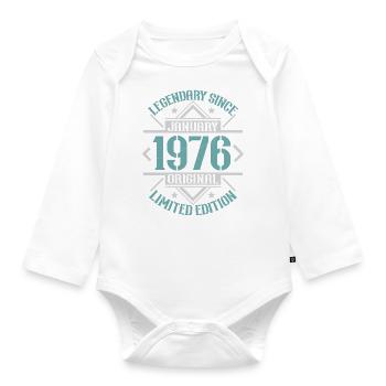 Légendaire depuis janvier 1976 édition limitée - Body Bébé bio manches longues - blanc - Devant