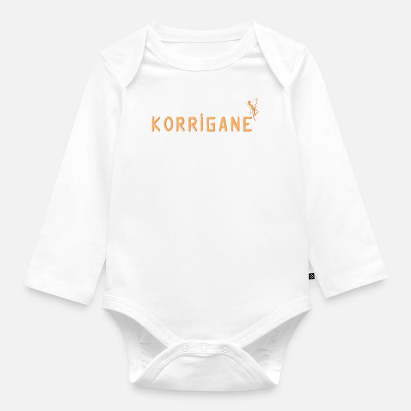 Sweet korrigane - Body Bébé bio manches longues - blanc