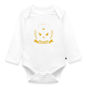 Je suis plombier, donc je dois être très précis - Body Bébé bio manches longues - blanc - Devant