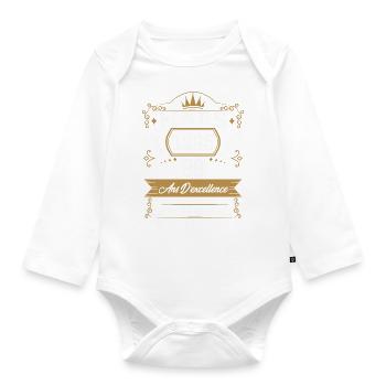 Mars 1995 28 Ans Rétro Cadeau D'anniversaire - Body Bébé bio manches longues - blanc - Devant