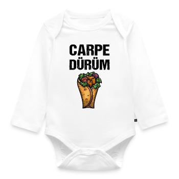 Carpe Dürüm Falafel - Baby Bio-Langarm-Body - Weiß - Vorne