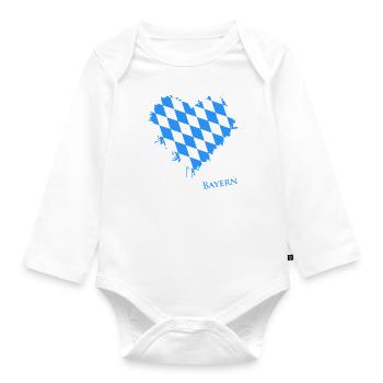 Bayern - Baby Bio-Langarm-Body - Weiß - Vorne