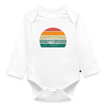 Most likely to take a nap - sleeping cat - Organic Longsleeve Baby Bodysuit - white - Front