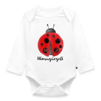 Himugüegeli - Baby Bio-Langarm-Body - Weiß - Vorne