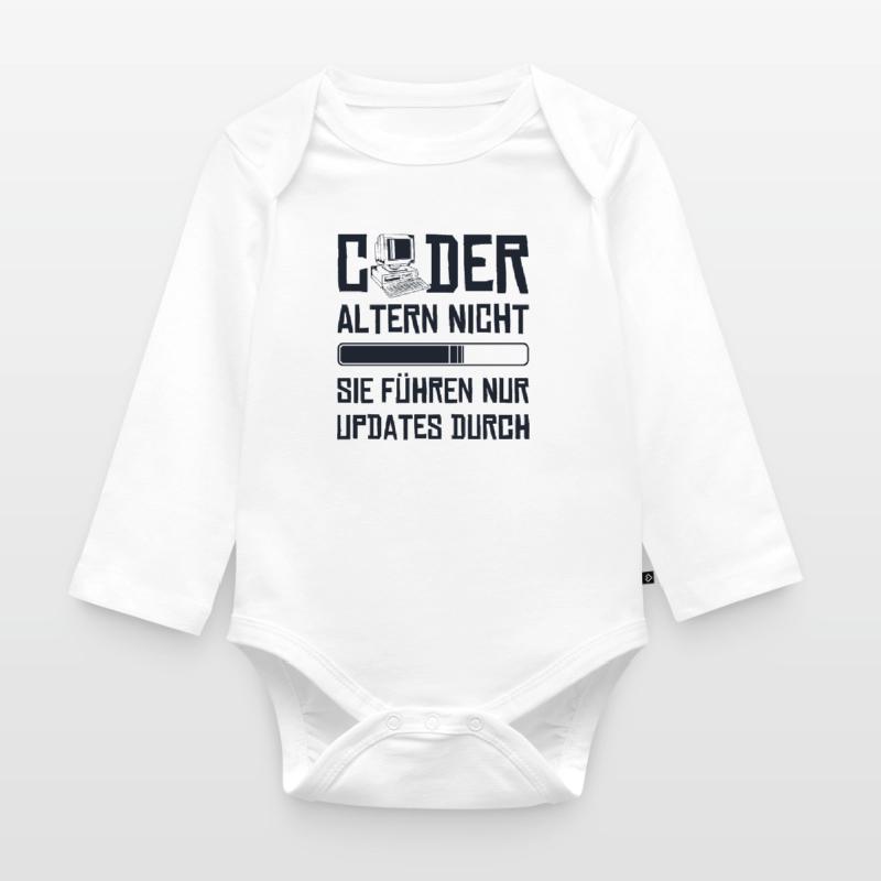 Coder Altern Nicht Developer Softwareingenieur Baby Bio-Langarm-Body