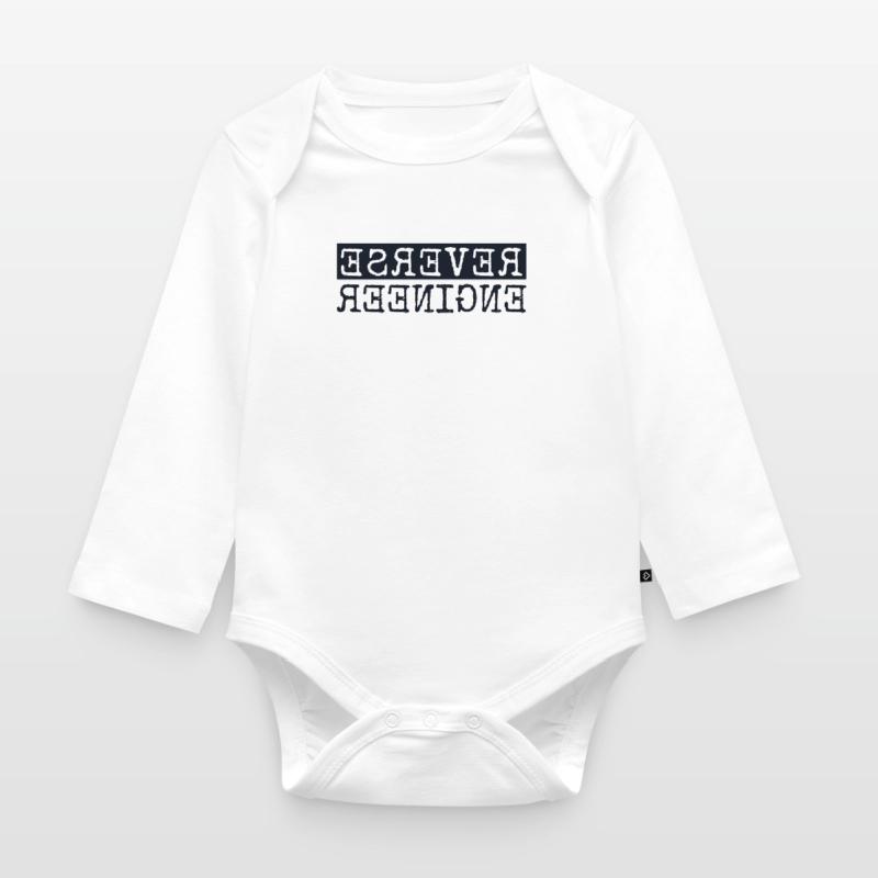 Reverse Engineer Software Engineer Developer Organic Longsleeve Baby Bodysuit