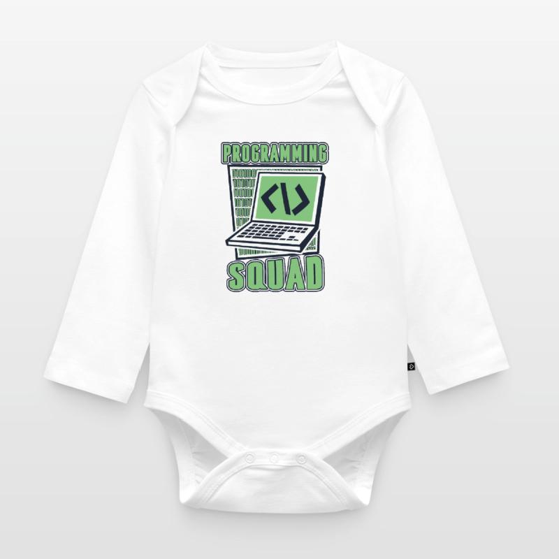 Programming Squad Softwareentwickler Developer Baby Bio-Langarm-Body